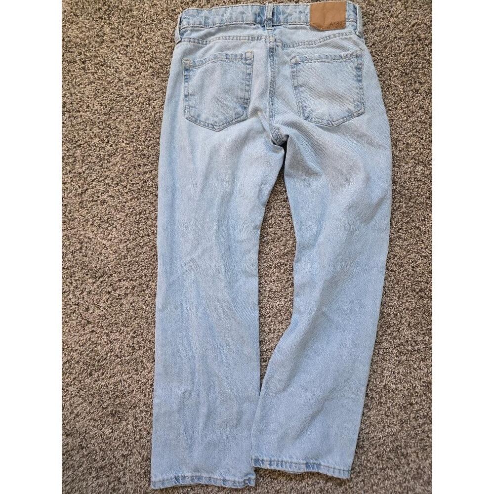 Aéropostale Low Rise Baggy Jeans Light Wash Y2K Skater 000 Short - Picture 3 of 6